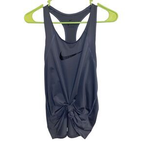 Women’s Large Nike Driffit Racerback Tank top Charcole gra